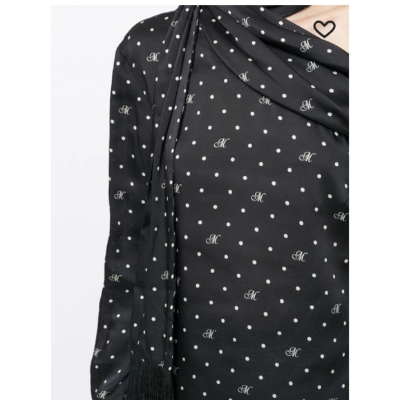 MONSE Long Sleeve Tie Neck Fringe - Picture 8 of 17